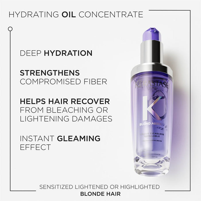 Kerastase Blond Absolu L'huile Cicagloss Refillable Hair Oil 75ml - Beauty Tribe