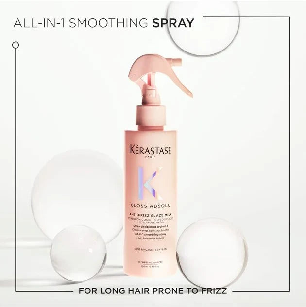KÉRASTASE GLOSS ABSOLU ANTI-FRIZZ GLAZE MILK SMOOTHING HEAT PROTECTOR 190ML