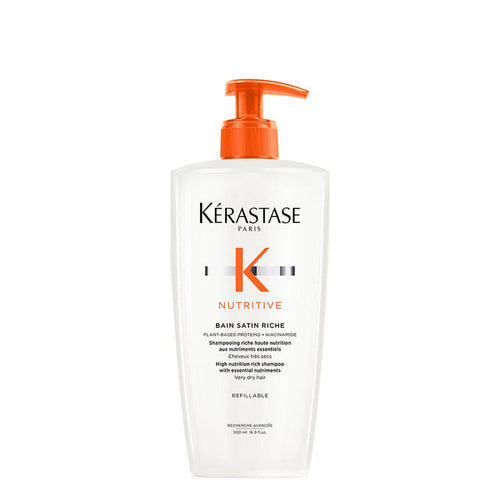 Kerastase Nutritive Bain Satin Riche Shampoo For Dry Hair 500ml - Beauty Tribe