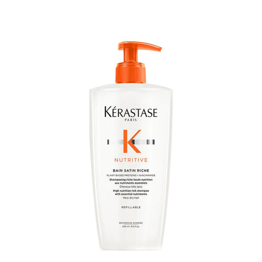 Kerastase Nutritive Bain Satin Riche Shampoo For Dry Hair 500ml - Beauty Tribe