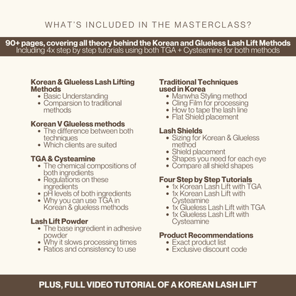 Korean Lash Lifts: Your Authentic Masterclass (online)
