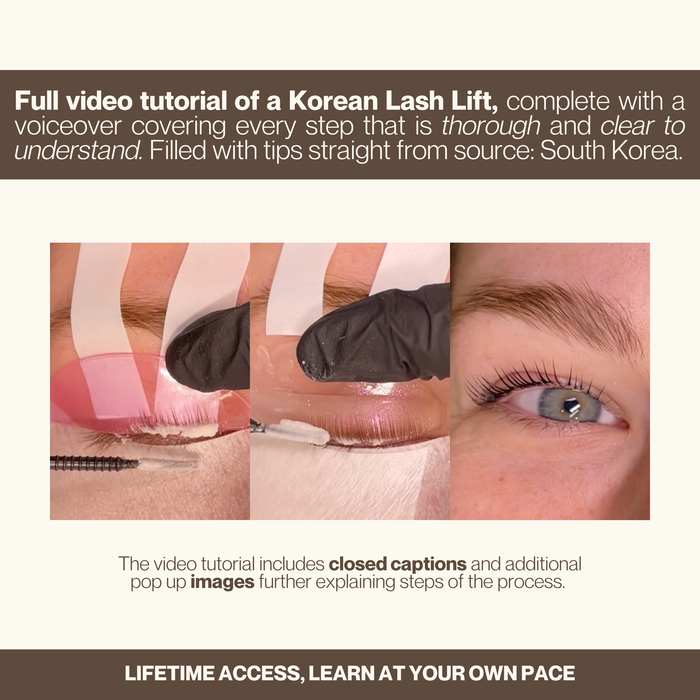 Korean Lash Lifts: Your Authentic Masterclass (online)