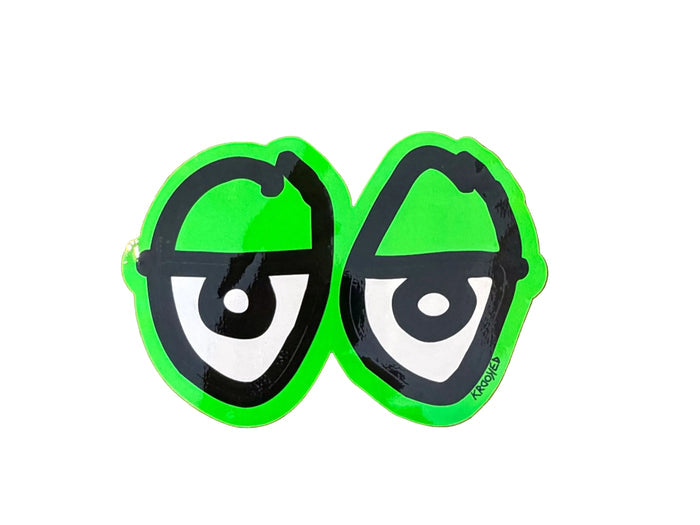Krooked - Large Eyes Sticker - Green