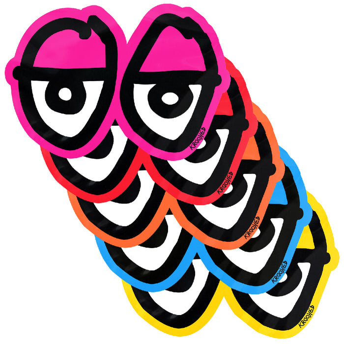 Krooked - Large Eyes Sticker - Pink