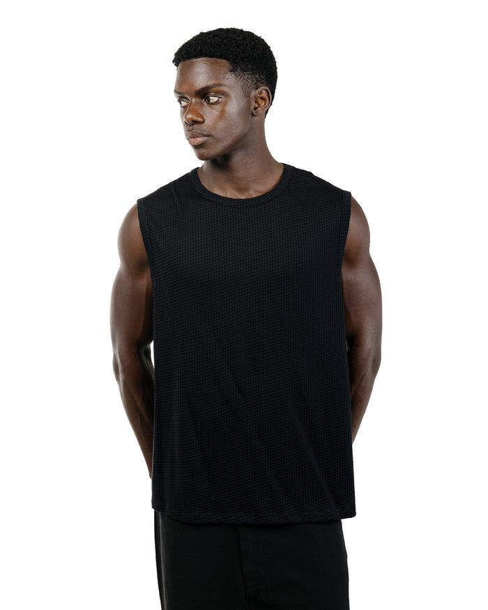 Lady White Co. Gauze Sleeveless T-Shirt Black
