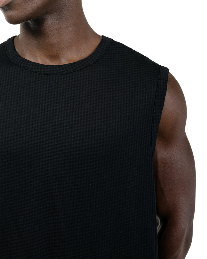 Lady White Co. Gauze Sleeveless T-Shirt Black