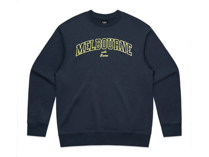 Letterman Heavyweight Crew Fleece - Navy