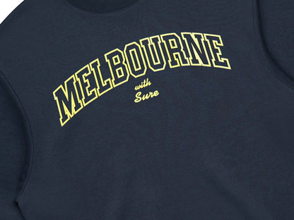 Letterman Heavyweight Crew Fleece - Navy