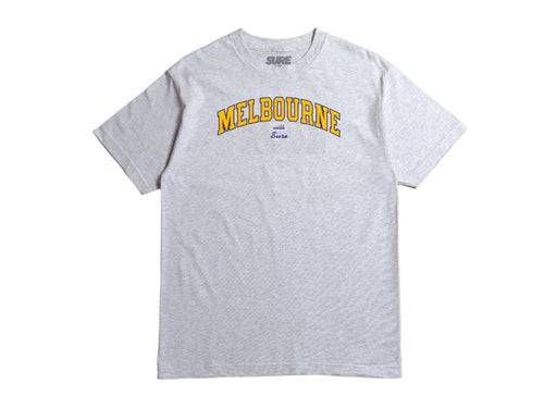 Letterman T-Shirt - Ash / Navy / Gold