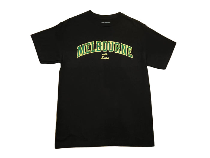 Letterman T-Shirt - Black / Gold / Green