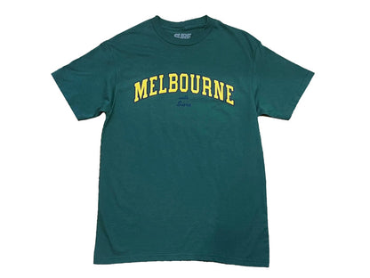 Letterman T-Shirt - Forest Green / Navy / Gold