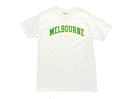 Letterman T-Shirt - White / Gold / Green