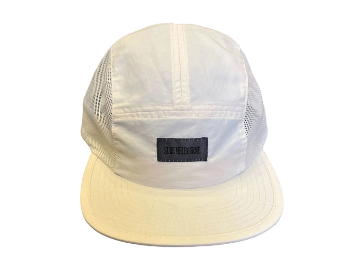 Little Lonsdale St. Nylon 5 Panel Mesh Cap - Ecru