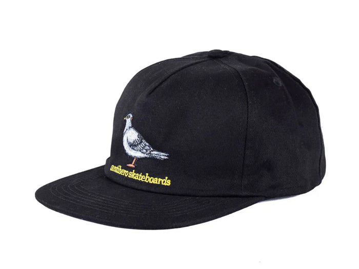 Little Pigeon Snapback Cap - Black / Yellow