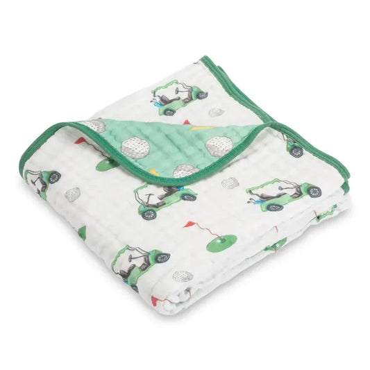 Lolly Banks Golf A Round Baby Toddler Muslin Blanket
