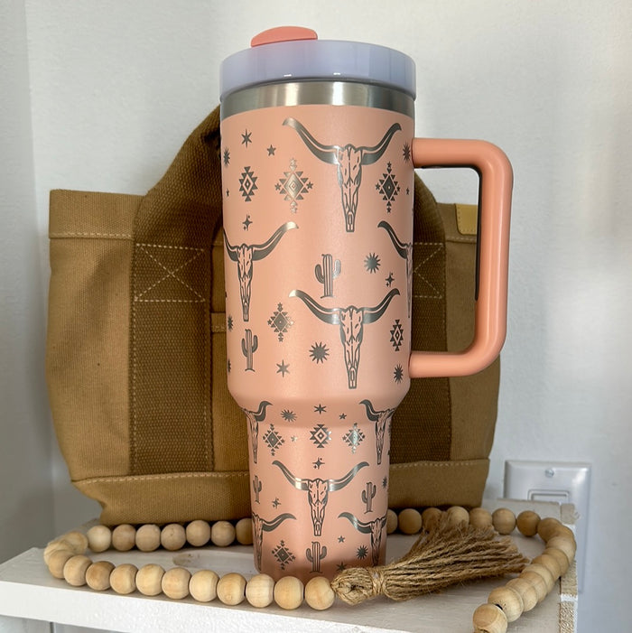Longhorn Theme 40oz Tumbler