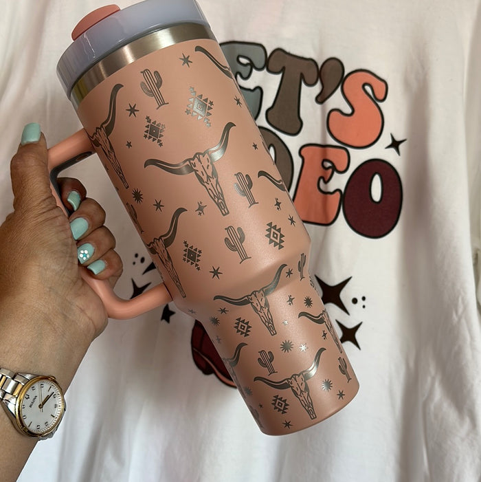 Longhorn Theme 40oz Tumbler