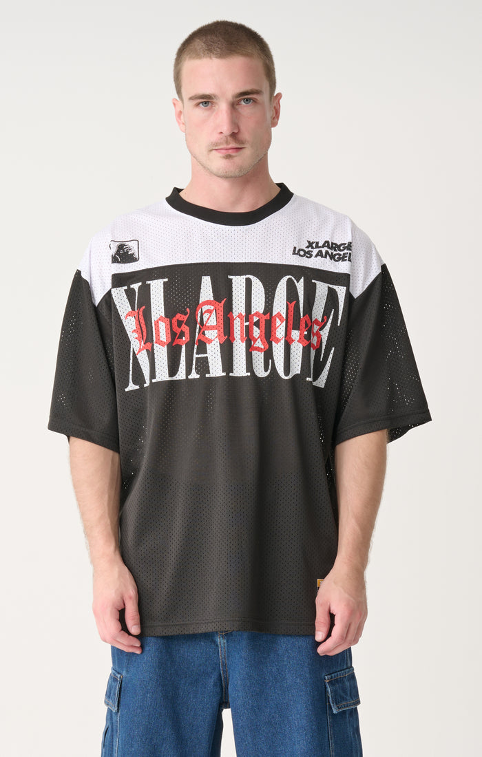 Los Angeles Short Sleeve Mesh Jersey - Black
