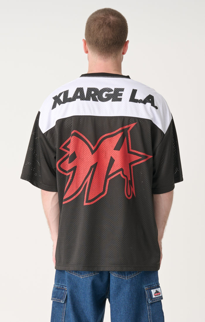 Los Angeles Short Sleeve Mesh Jersey - Black