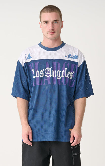 Los Angeles Short Sleeve Mesh Jersey - Dusty Navy