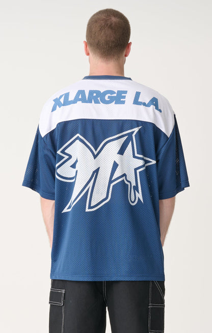 Los Angeles Short Sleeve Mesh Jersey - Dusty Navy