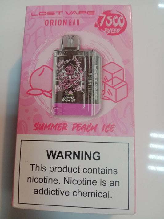 Lost Vape Summer Peach Ice 7500 Puffs