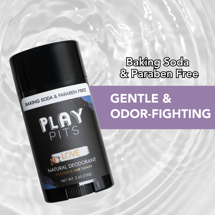 Baking Soda Free Deodorant 3-Pack Bundle: Love - Play Pits