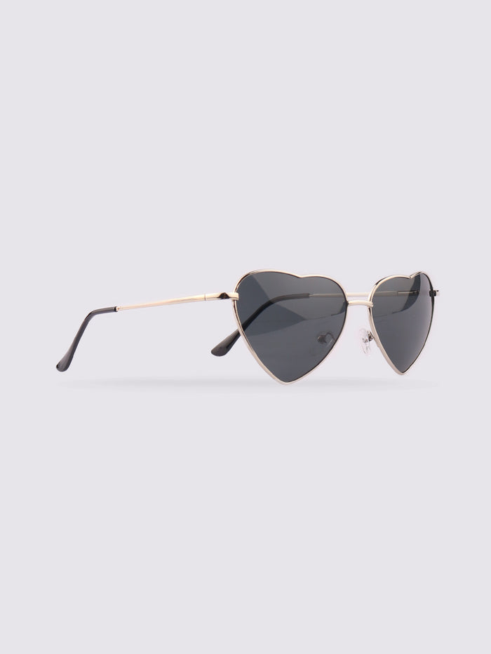 Love Heart Sunglasses | Black-Image 2