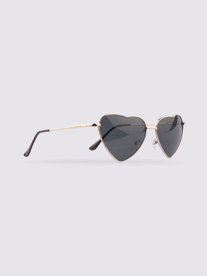 Love Heart Sunglasses | Black-Image 2