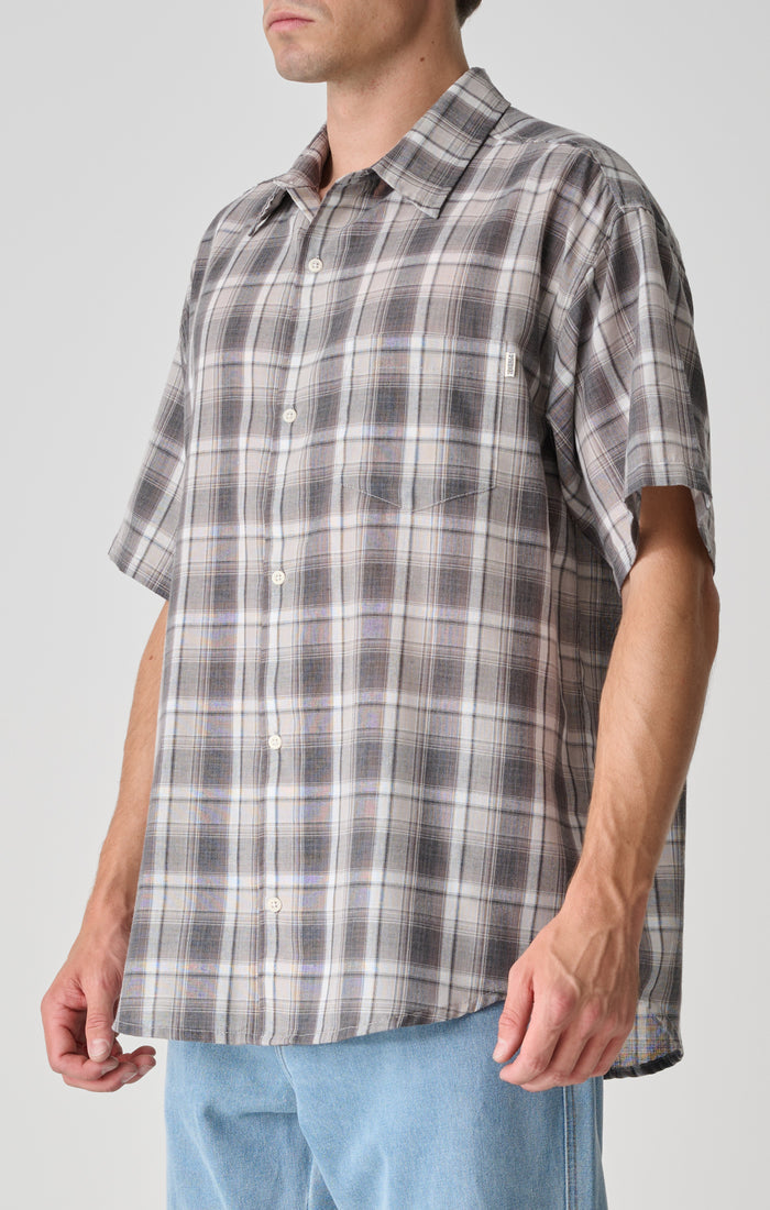Luckys  Short Sleeve Shirt - Grey