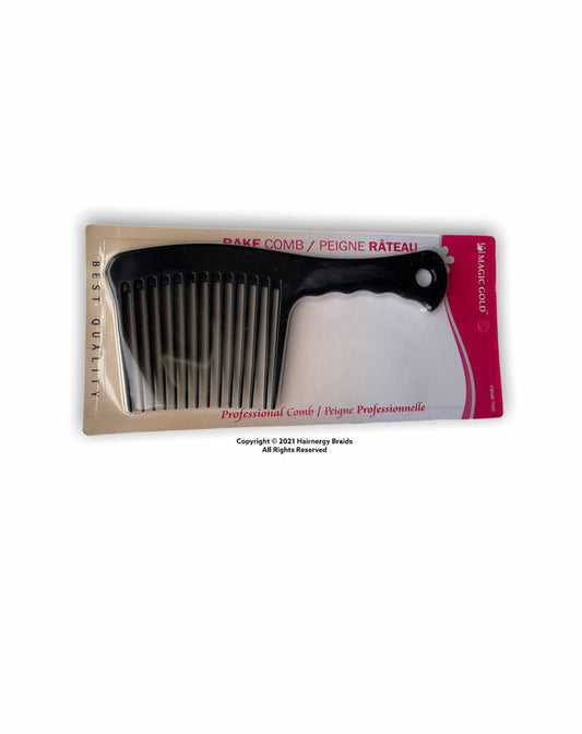 Magic Gold Rake Rage Comb Black, 1 Count, Hair Detangler