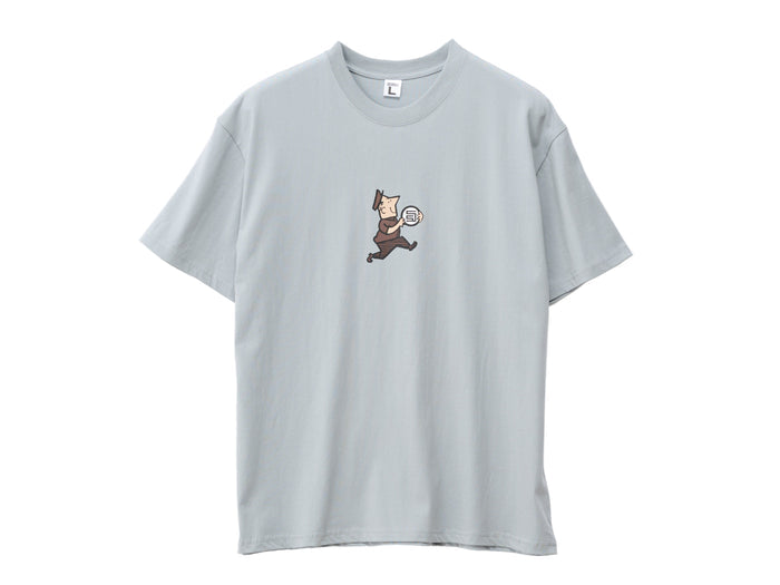 Man With Dot  T-Shirt - Blue Grey