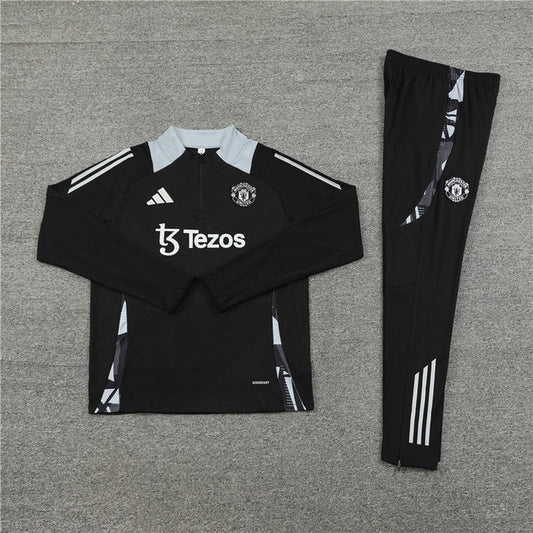Manchester United 24/25 Black/Grey Training Suit
