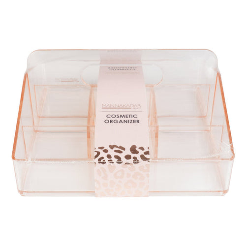 Manna Kadar Beauty Cosmetic Organizer Clear Pink - ikatehouse