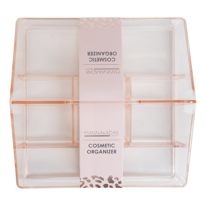 Manna Kadar Beauty Cosmetic Organizer Clear Pink - ikatehouse