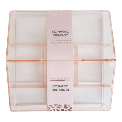 Manna Kadar Beauty Cosmetic Organizer Clear Pink - ikatehouse