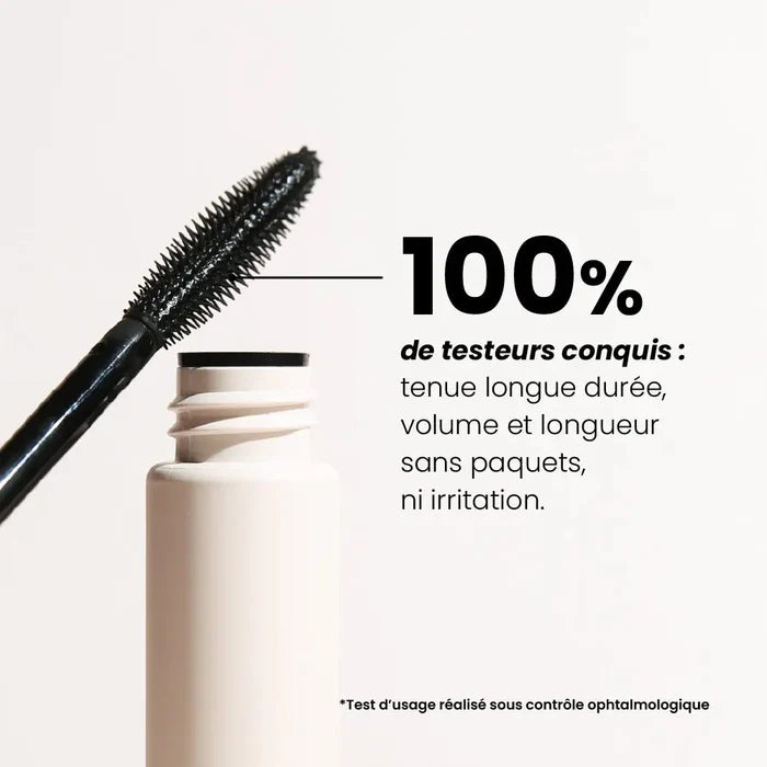 Mascara Volume Boost naturel noir : volume et longue tenue à 100 % – Charlotte Bio