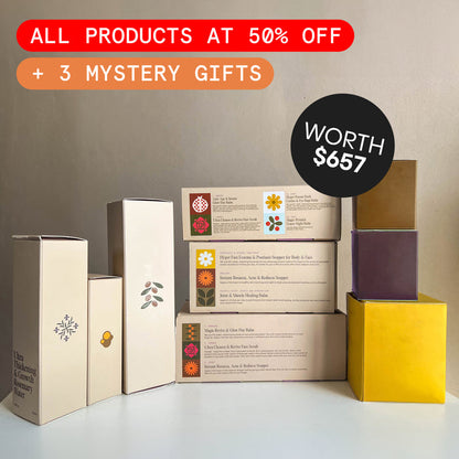 Frøya Organics Mega Gift Bundle product display with glass jar front view