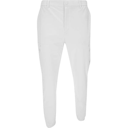 Men Cargo Jogger Pants White