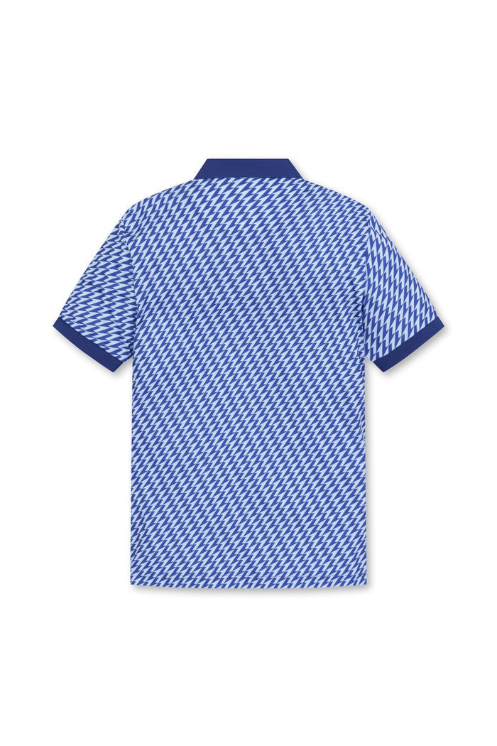 Men's ATHLETIC Arrow Rib Collar Polo Blue
