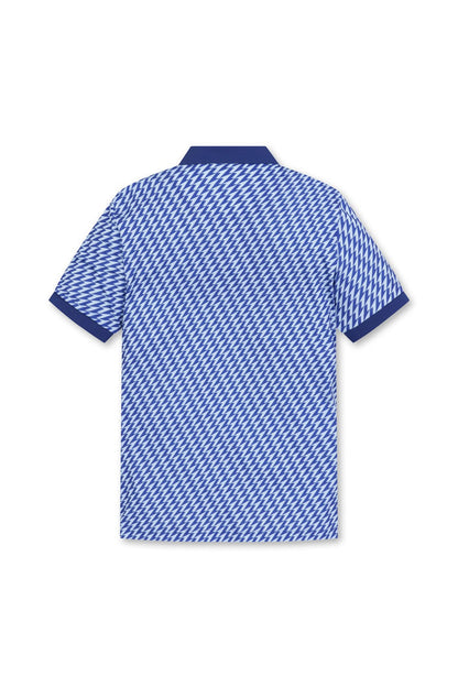 Men's ATHLETIC Arrow Rib Collar Polo Blue