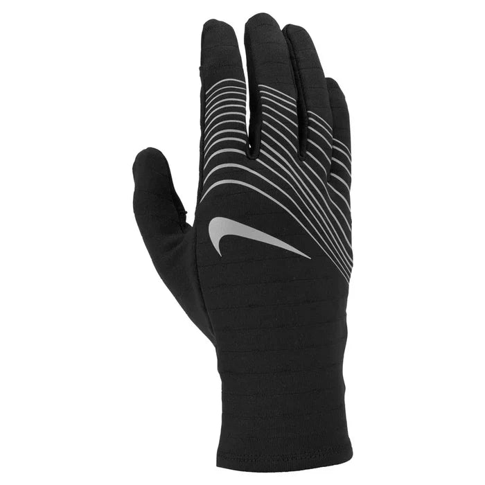 Nike men's lightweight Tech 2.0 running gloves in black, designed for winter running and outdoor exercise.