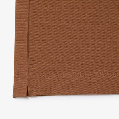 Men's Paris Regular Fit Stretch Cotton Piqué Polo Pecan