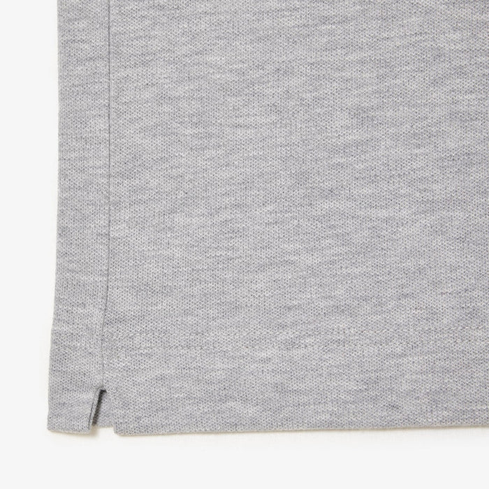 Men's Paris Regular Fit Stretch Cotton Piqué Polo Silver Chine