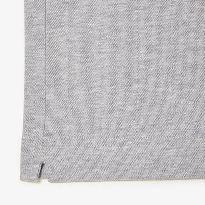Men's Paris Regular Fit Stretch Cotton Piqué Polo Silver Chine