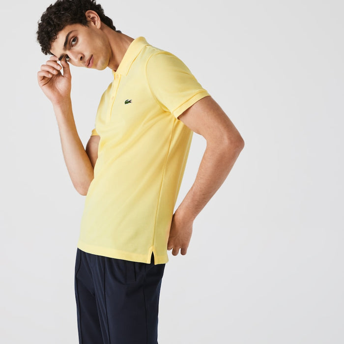 Men's Slim Fit Petit Piqué Polo Yellow