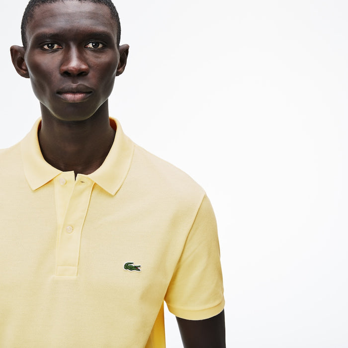 Men's Slim Fit Petit Piqué Polo Yellow