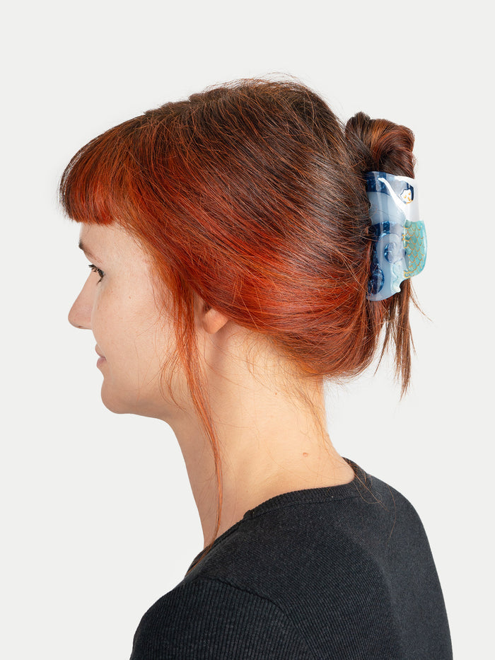 Mermaid Eco Hair Claw | Blue-Image 4