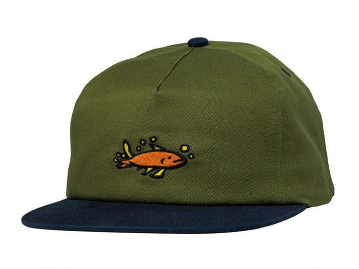 Mermaid Fish Cap - Olive