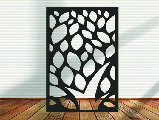 Metal Privacy Screen, Indoor & Outdoor - Design 16
